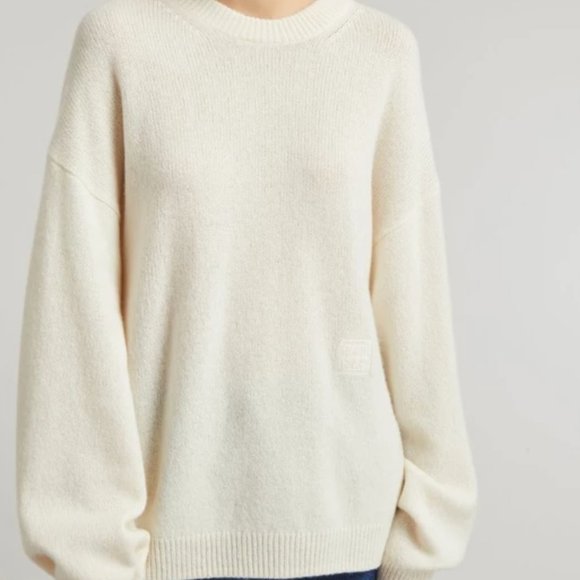 TOTEME Off-White Knit Monogram Sweater Size XS - Picture 9 of 11